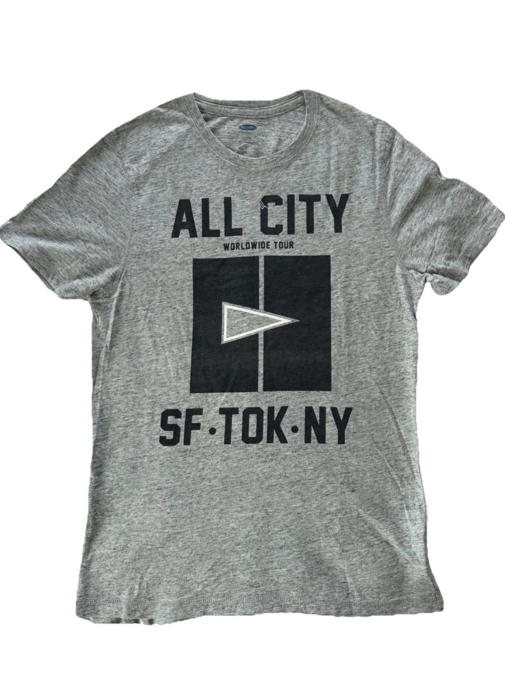 Old Navy Gray 'ALL CITY' Graphic Short Sleeve Tee